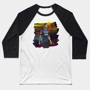 Watercolor Ronaldo Baseball T-Shirt